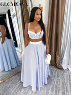 Striped Patchwork Skirt Set