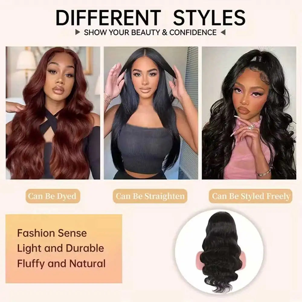 40 42 Inch Glueless Body Wave Human Hair Wigs 13x4 13x6 Hd Lace Frontal Human Hair Wigs Remy 5X5 Body Wave Lace Front Wigs