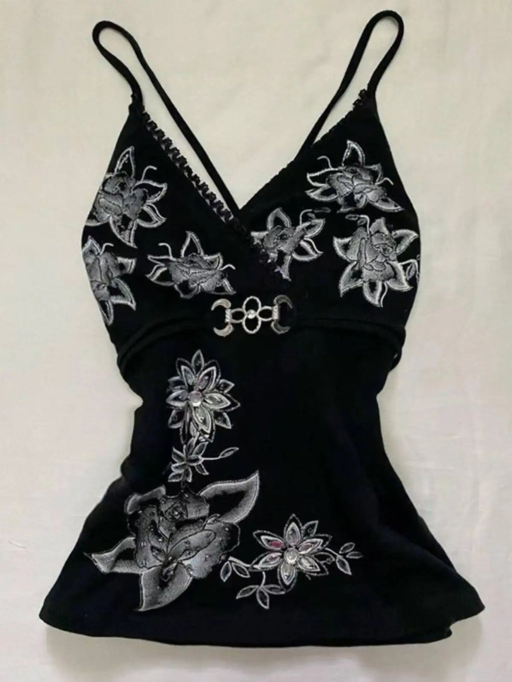 Lace Spliced Halter Tank