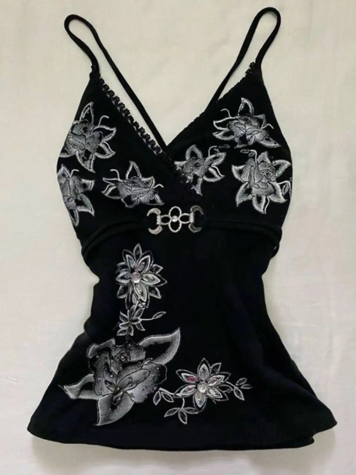 Lace Spliced Halter Tank