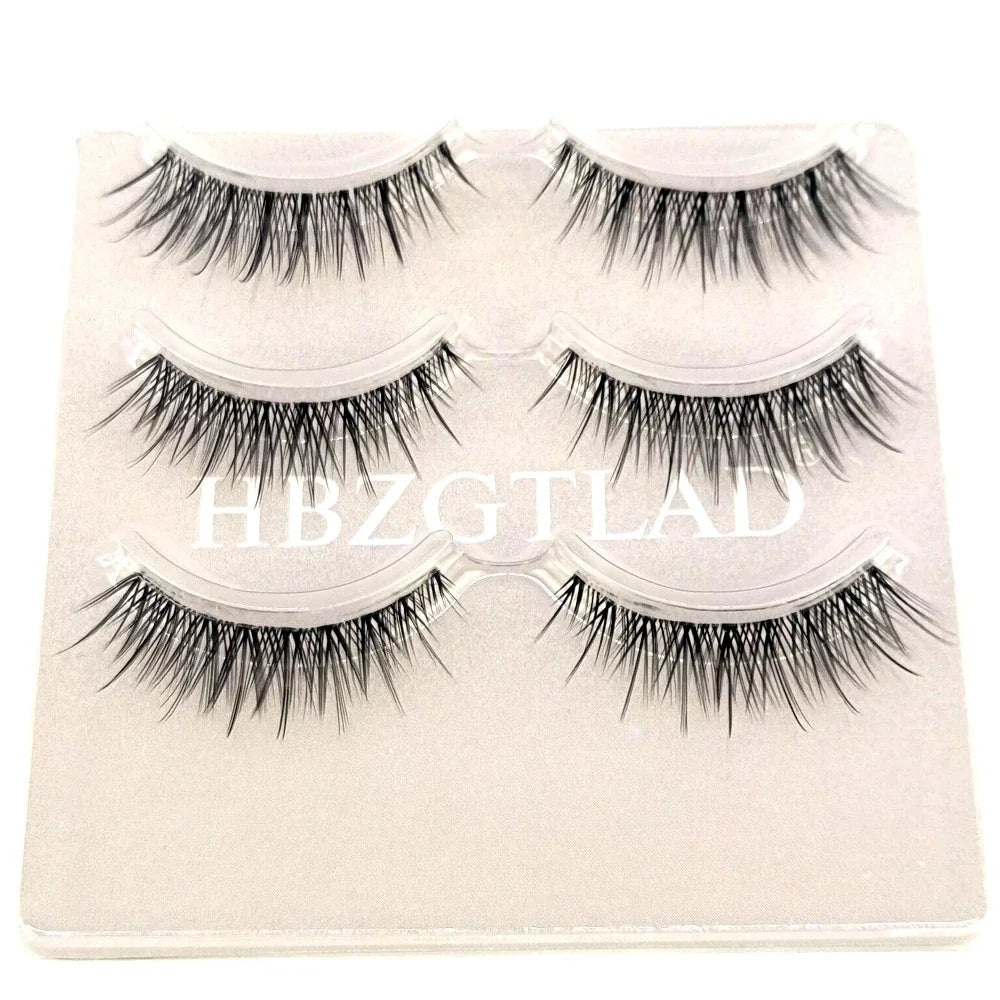 3Pairs Short Mink Lashes