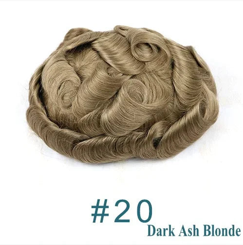 Q6 Swiss Lace With PU Men Toupee #1#1b Black Europe Human Hair Male Wig Men Hair 1B40 Replacement System Unit Natural Hairline