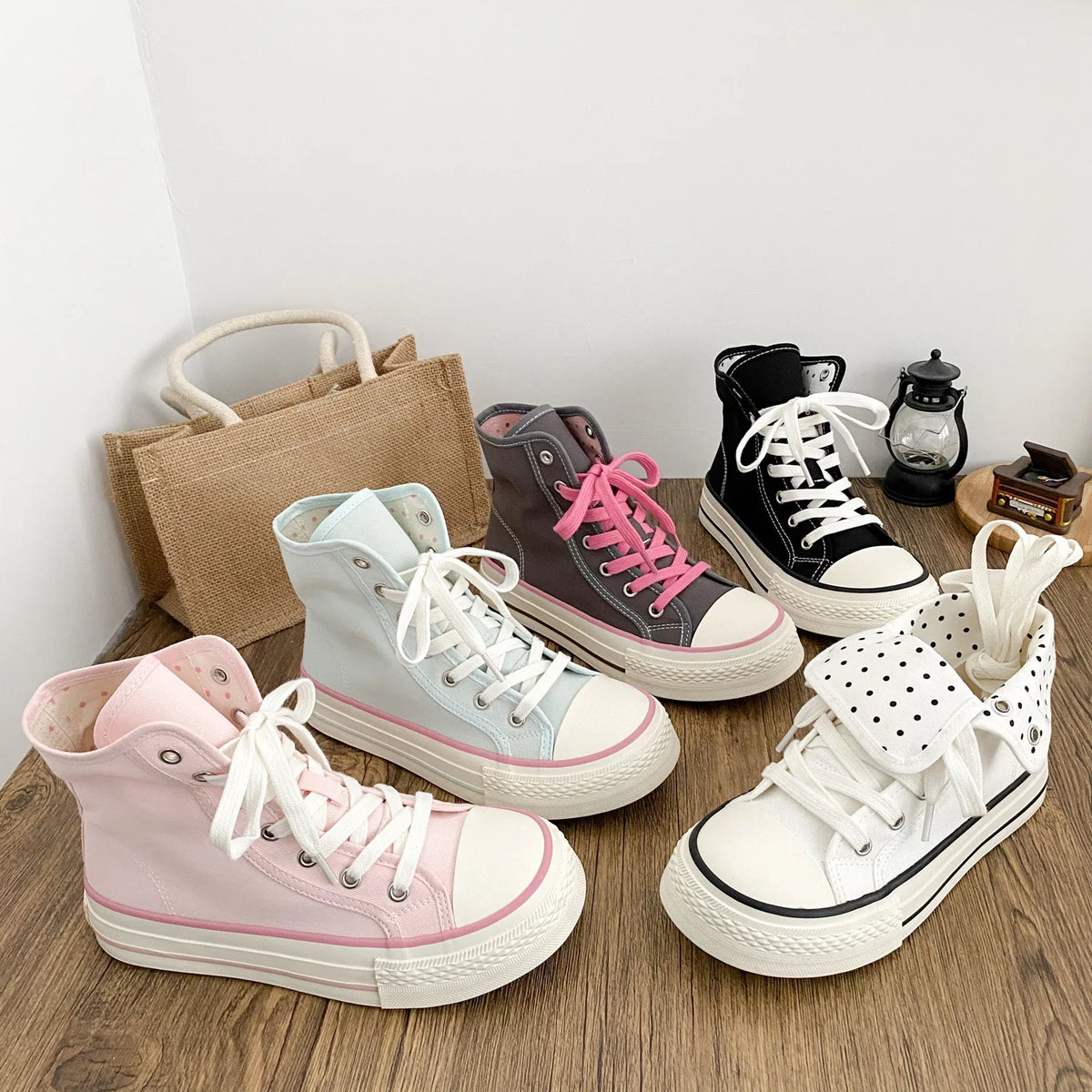 Canvas High Top Shoes