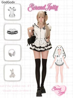 Design Top + High Waist Skirt Set