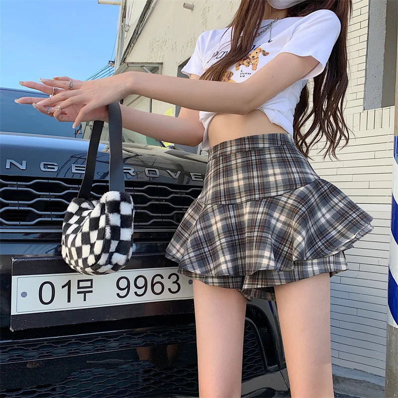 Tiered Mini Skirt