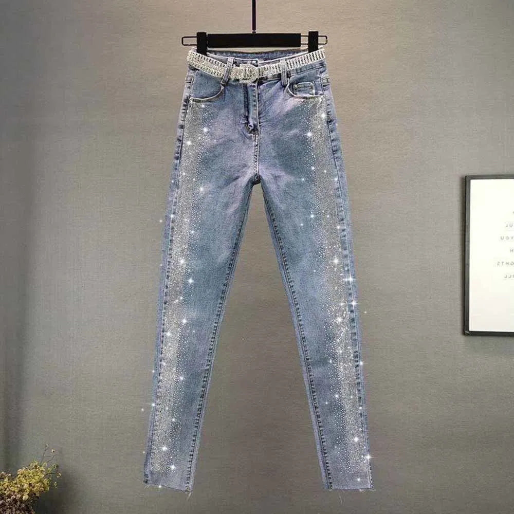 Slim Diamonds High Waisted Jeans