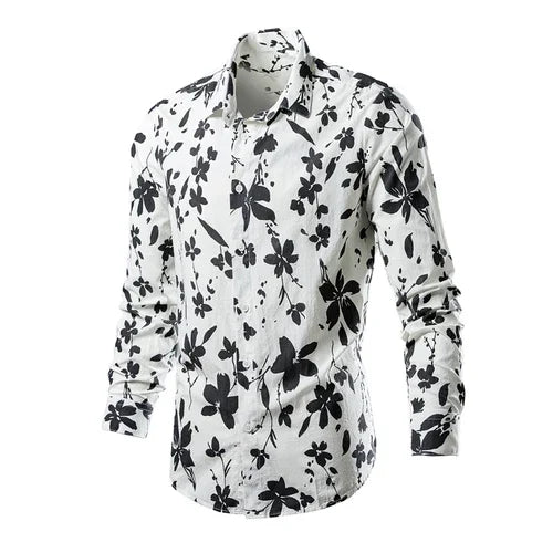 Flower Pattern 3D Print Shirt