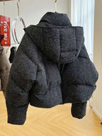 Short Hooded Cotton Jacket