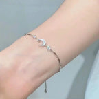 Sparkling Cherry Blossoms Butterfly Bracelet