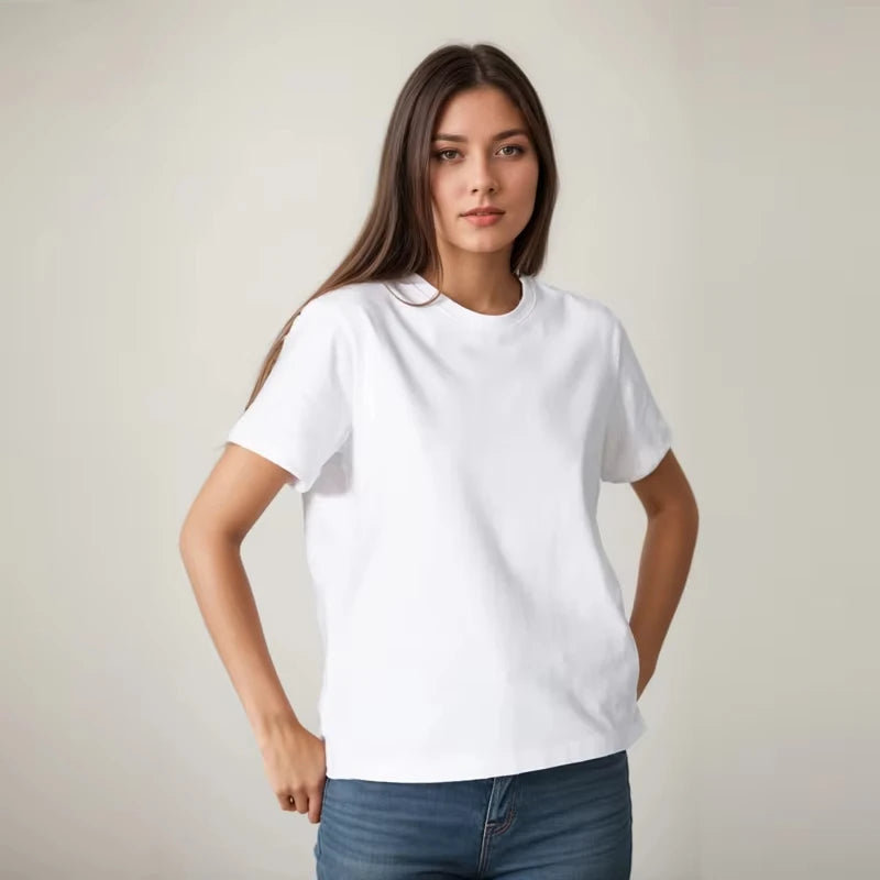 Iced Coffee & Sunshine Graphic Print Cotton T-shirt