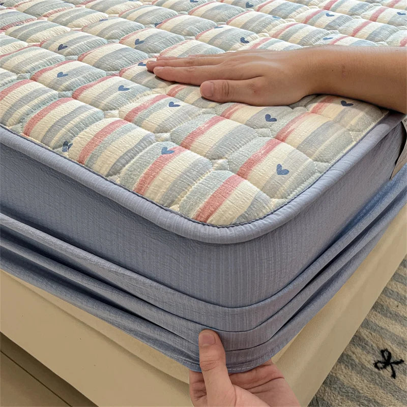 Breathable Soft Mattress Cover Fitted Sheet