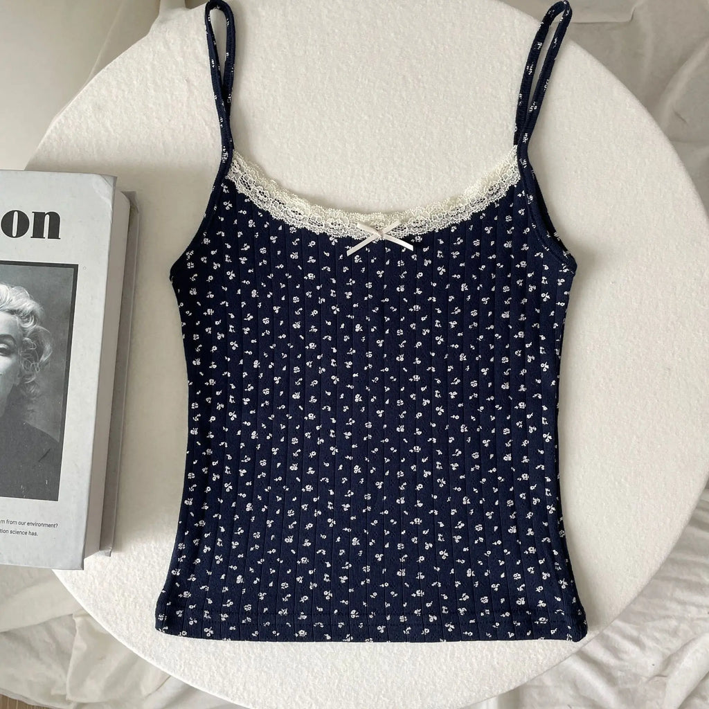 Lace Trim Tank Top