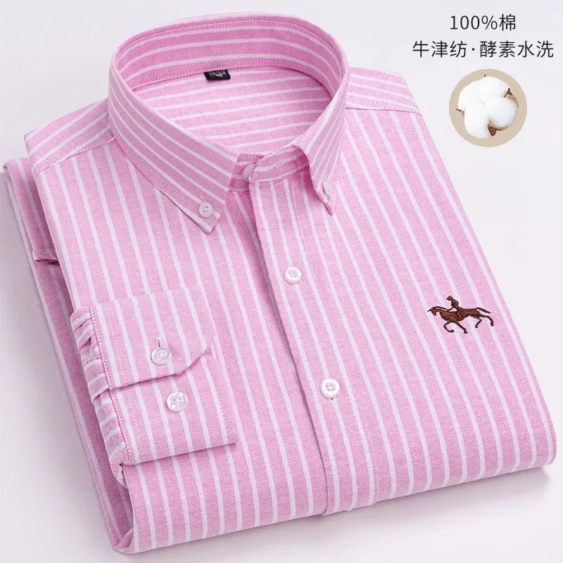 Oxford Embroidered Horse Shirt