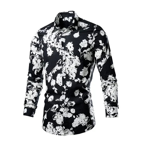 Flower Pattern 3D Print Shirt
