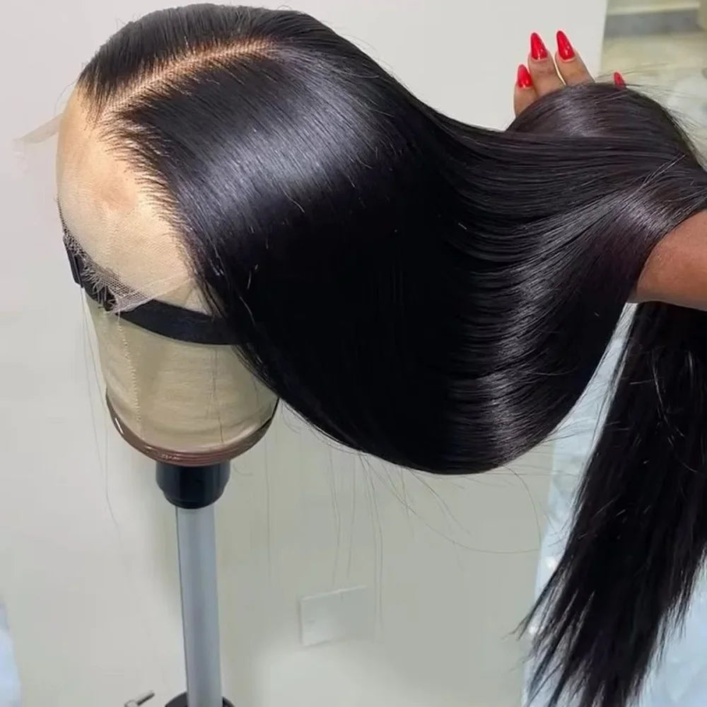 Glueless 7x5 Lace Front Wig Vietnamese Human Hair Bone Straight 13X4 Front Wigs Super Double Drown 13x6 Lace Frontal Wigs 180%