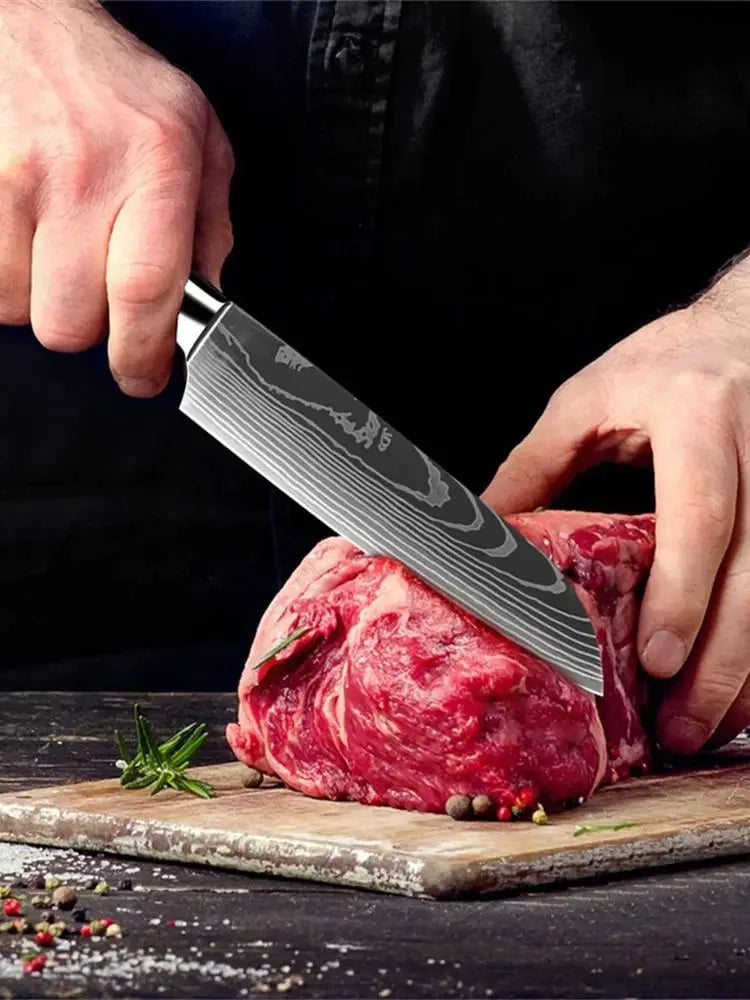 Japanese Style Stainless Steel Slicing & Utility Knife (5-Inch)