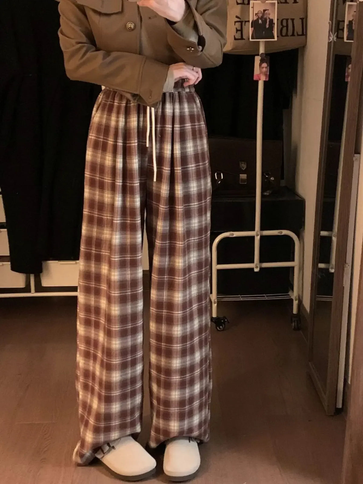 Checked Trousers