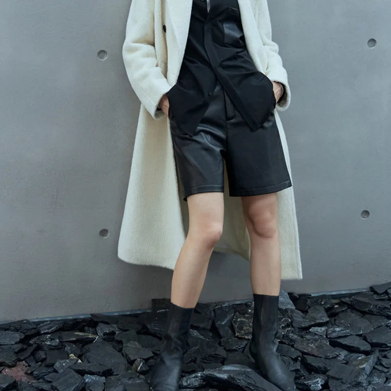 Genuine Leather Shorts