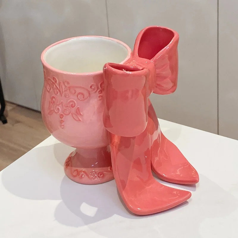 Big Bow Shaped High Footed Cup