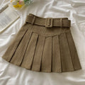 Corduroy Pleated Skirt