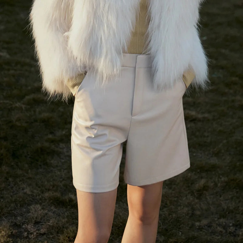 Genuine Leather Shorts