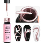 5/7/8ml Super-Bright Metallic Painting Liner Gel Polish