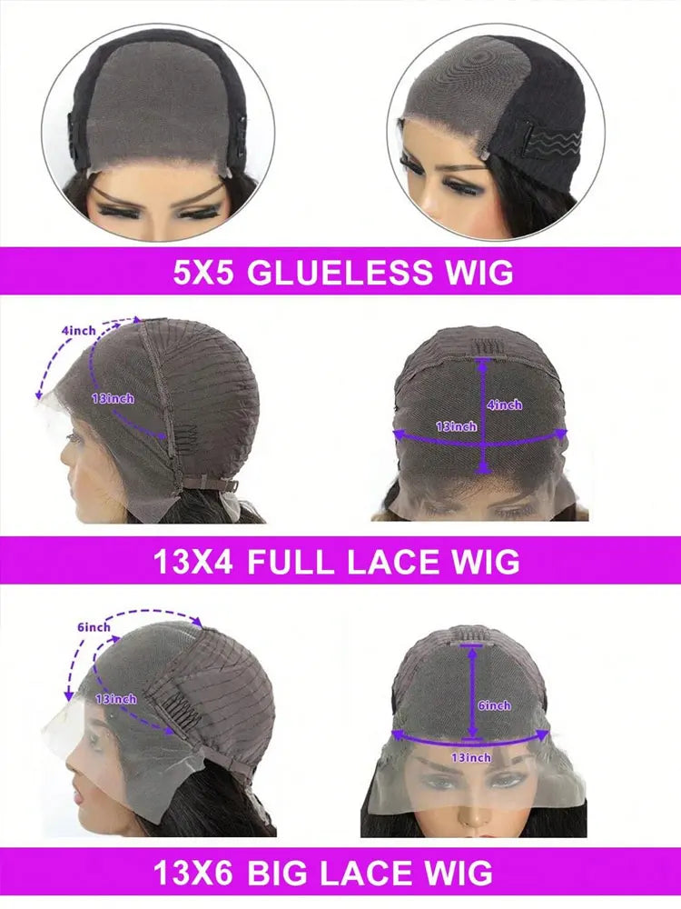 Brazilian Bone Straight Lace Front Wig