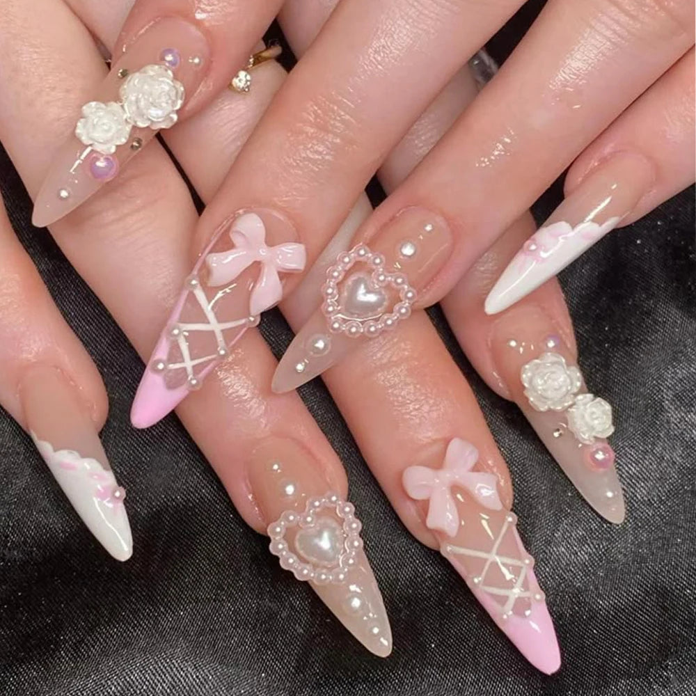 50pcs 3D Kawaii Mixed Resin Nail Charms