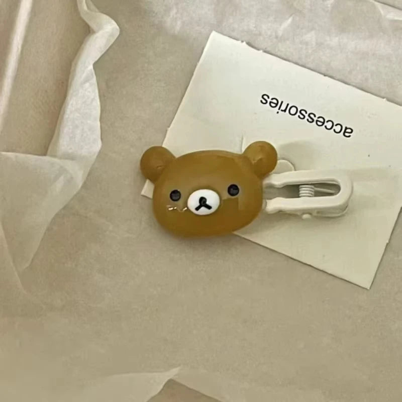 Cute Bear Hairpins Set