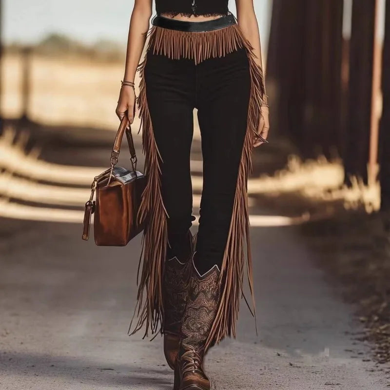 Tailored Fringe Pants