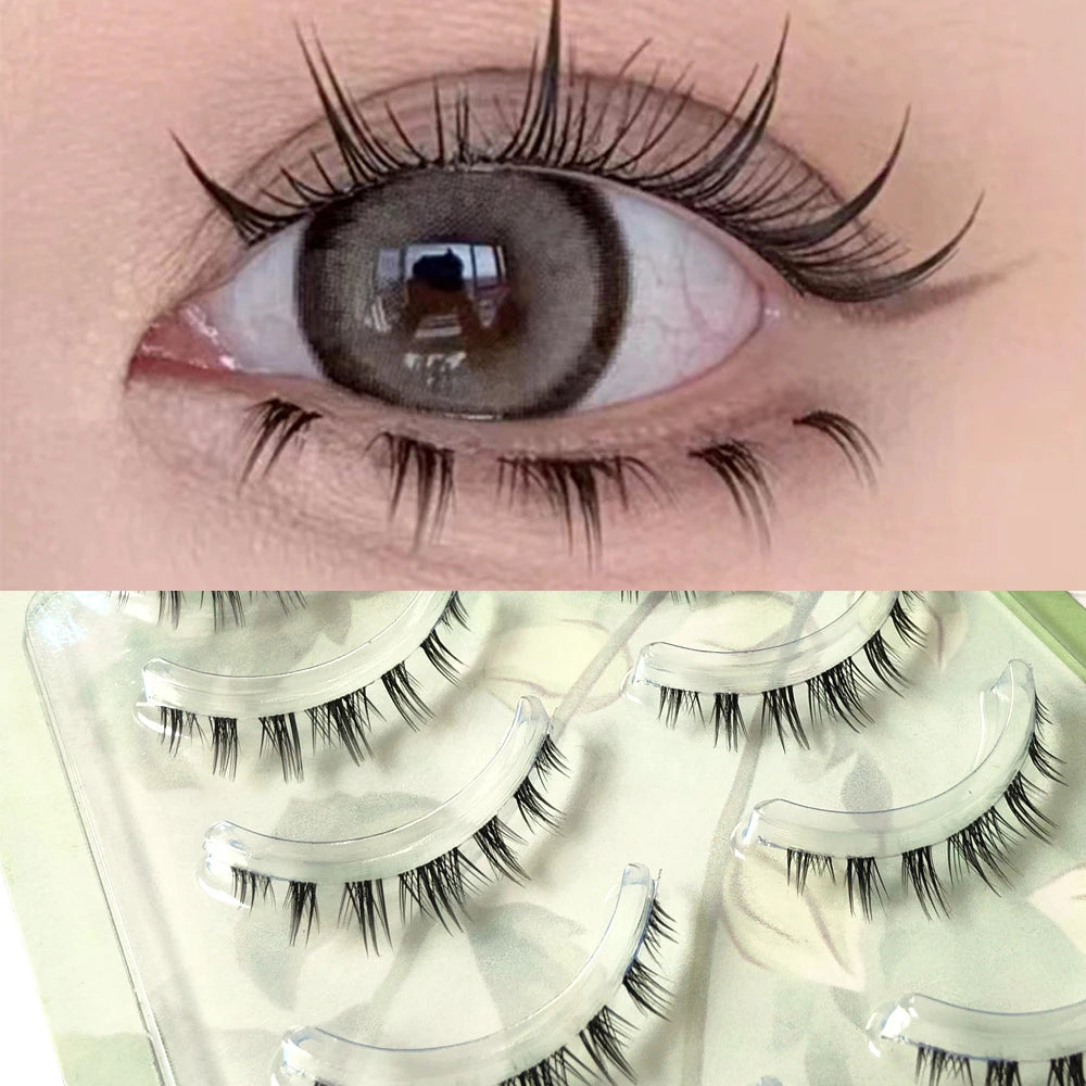 ICYCHEER Makeup Bottom Eyelashes Kit 5 Pairs