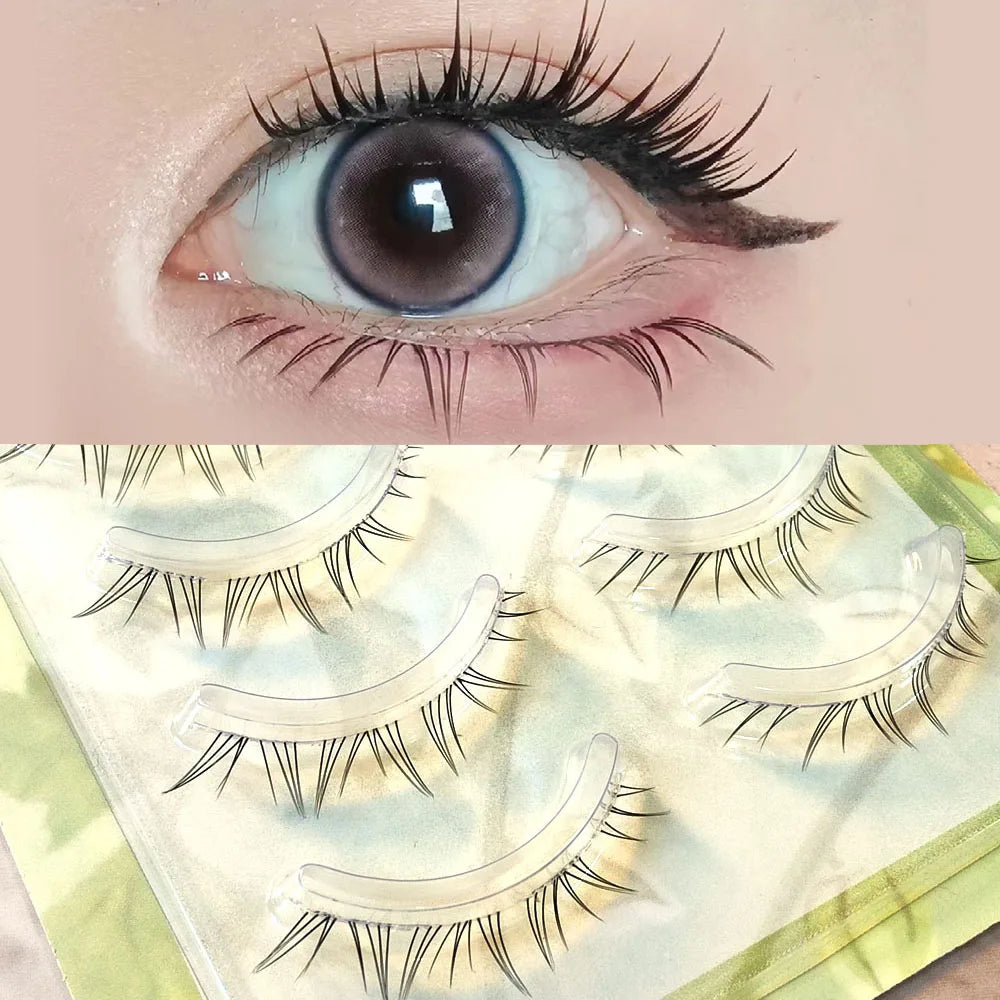 ICYCHEER Makeup Bottom Eyelashes Kit 5 Pairs
