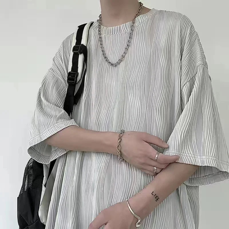 3D Folds Texture Tee