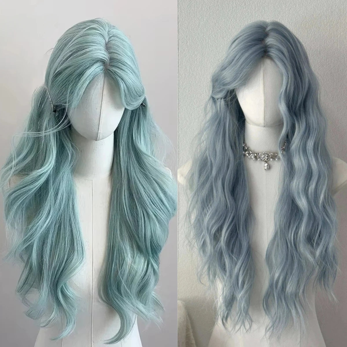 Ashely Light Green Wig