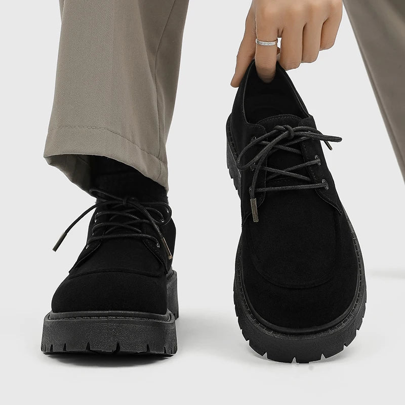 Thick-Soled Derby Work Boots