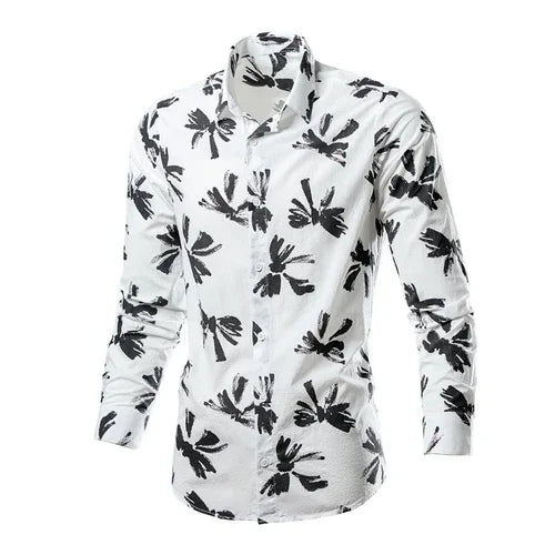 Flower Pattern 3D Print Shirt