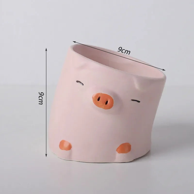 Cartoon Animal Small Flower Pots
