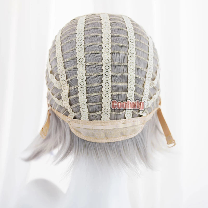 Coolwig Synthetic Hair Guita Hebby Fantasia Cosplay Wigs Gachiakuta Guita Hebby Fantasia Green Mixed Blonde Wig Heat Resistant