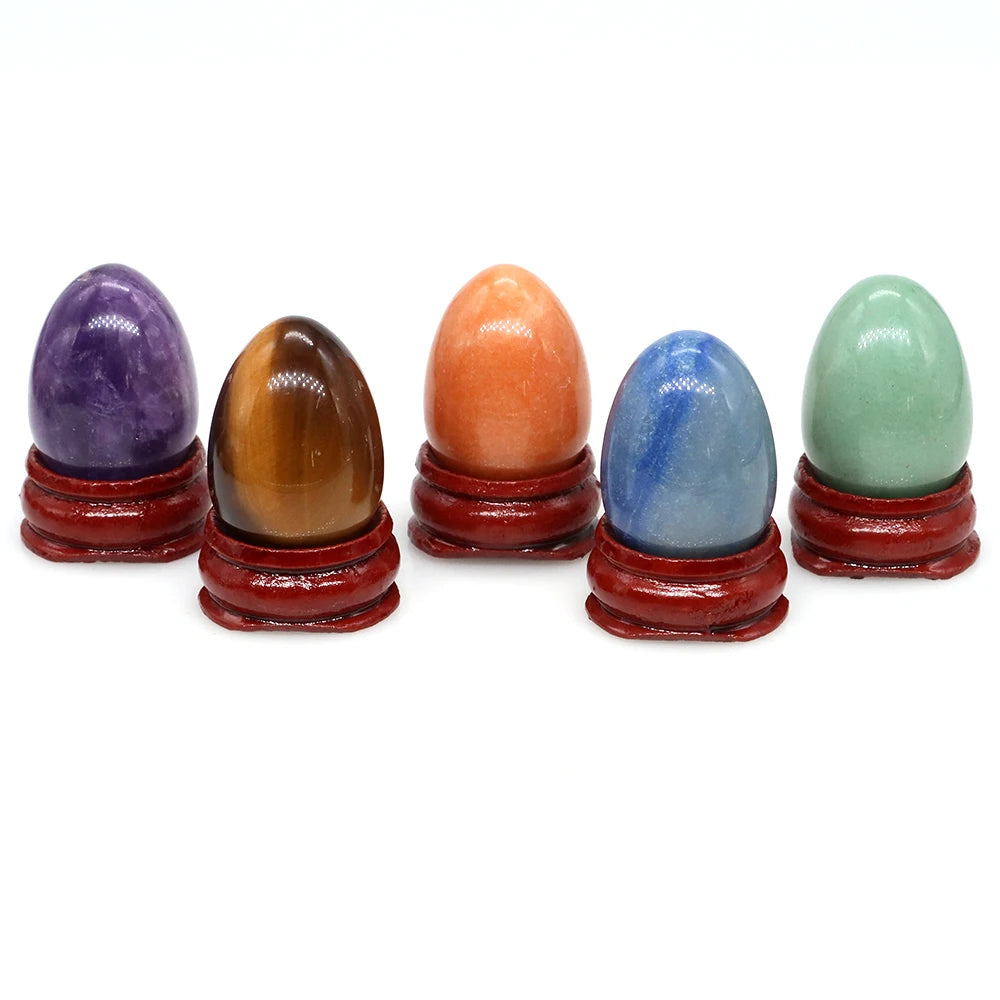 22x30mm Egg Crafts Natural Stone Healing Crystal