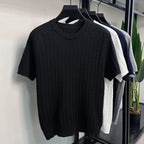 knitted short sleeve tee
