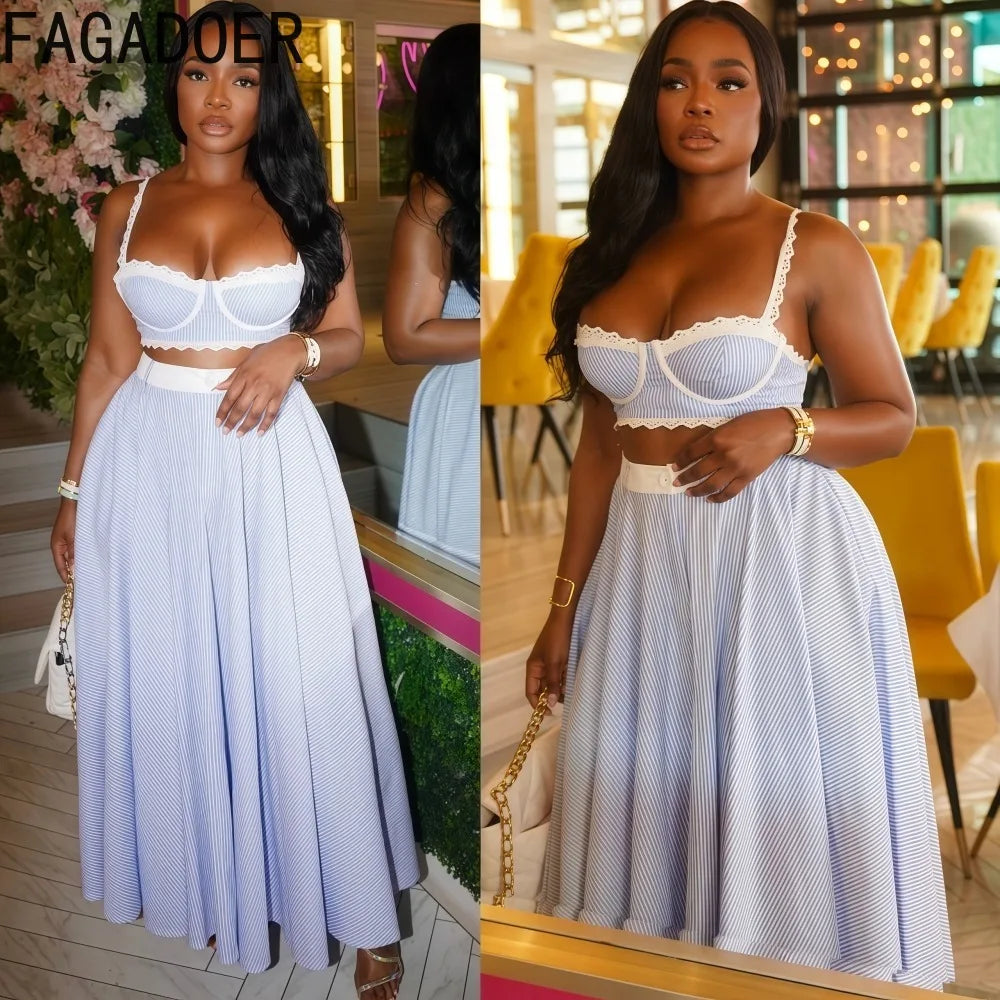 Lace Patchwork 2 Pieces Set