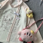 Sweet Kitten Print Graphic Tee