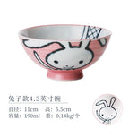 Japanese Cartoon Rabbit Ceramic Bowl