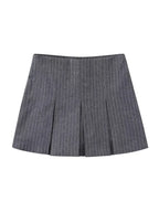 Pleated Short Skirt