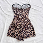 Leopard Print One-Piece Swimsuit