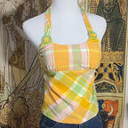 Lace Spliced Halter Tank