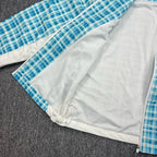 Mesh Checkered Outdoor Coat