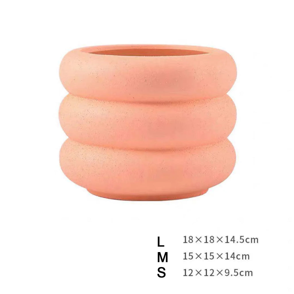 Nordic Ceramic Frosted Flower Pots with Holes