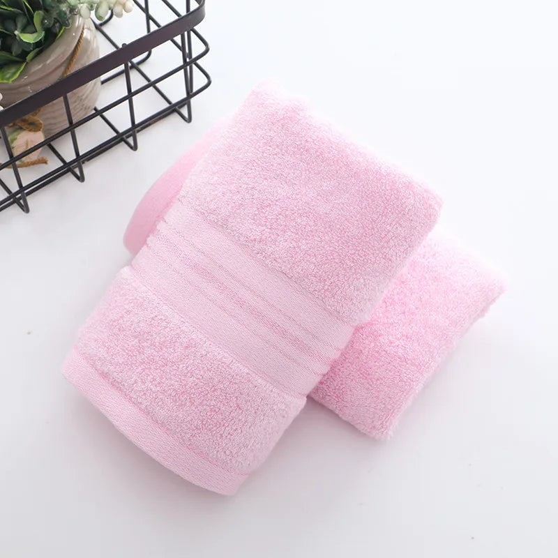 1/2/6pcs Bamboo Fiber Towel Set