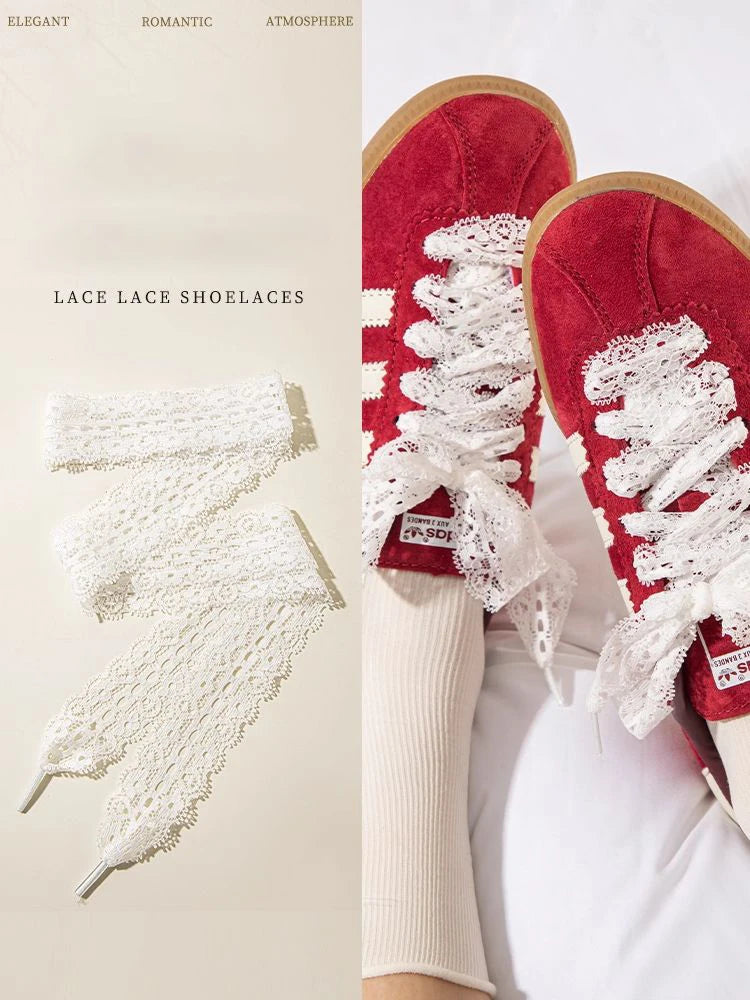 1 Pair Silk Lace Shoelaces